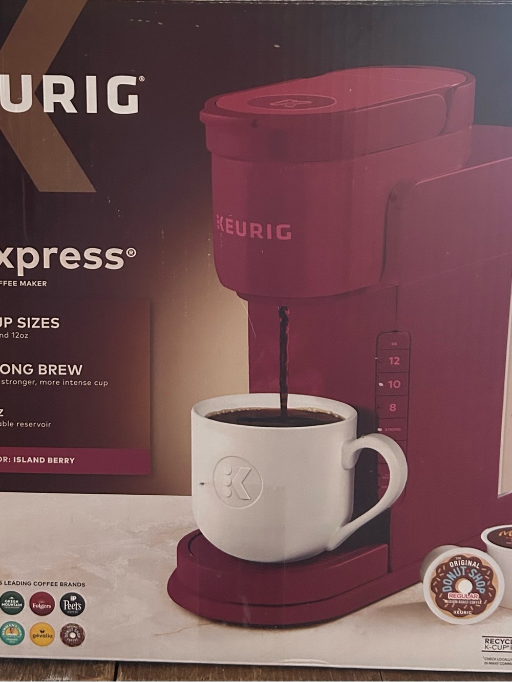 NIB- Keurig K-Express Single-serve coffeemaker in Island Berry. MSRP-$ $119 - Picture 5 of 6